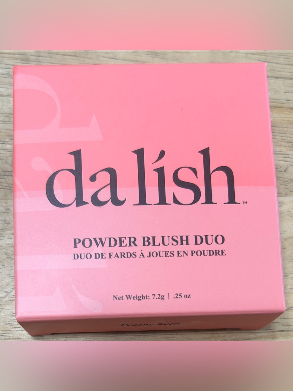 da lish powder blush duo, peachy keen.
NEW, never used.